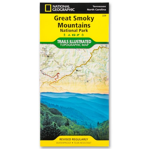 Great Smoky Mountains National Park Trails Illustrated Topographical